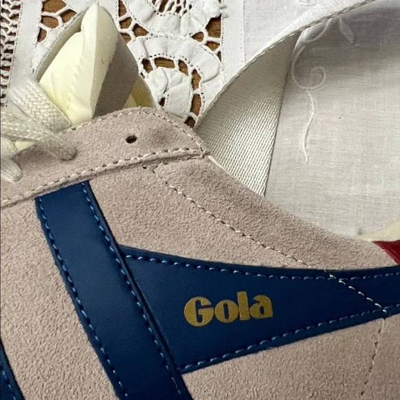 Gola Elan size 7.5 Bone-Navy-Red Men’s 7.5 - Picture 13 of 13